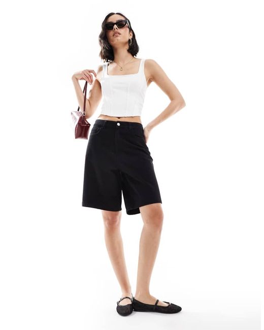 Miss Selfridge Blue Denim Jorts