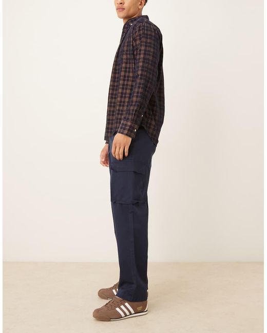ASOS Blue baggy Cargo Pants for men