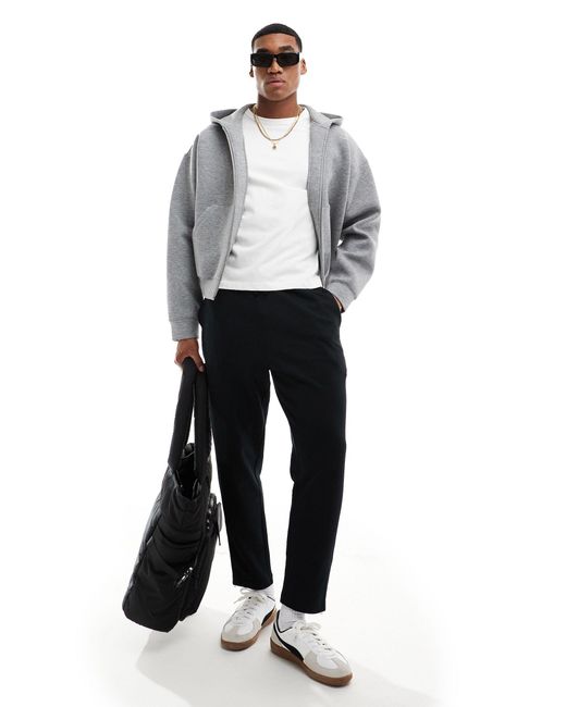 ASOS White Tapered Zip Cuff joggers for men