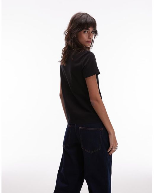 Tommy Hilfiger Black Diamante Flag T-Shirt