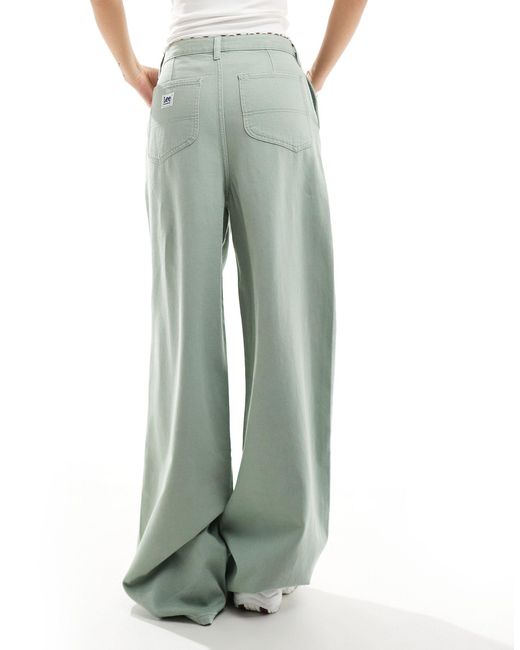 Lee Jeans Green Relaxed Fit Chinos