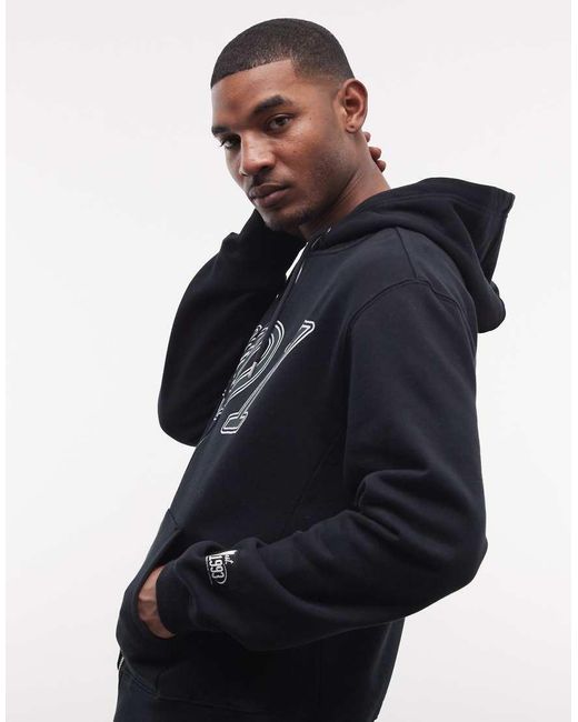 AND1 Black Logo Zip Through Hoodie Co-ord for men