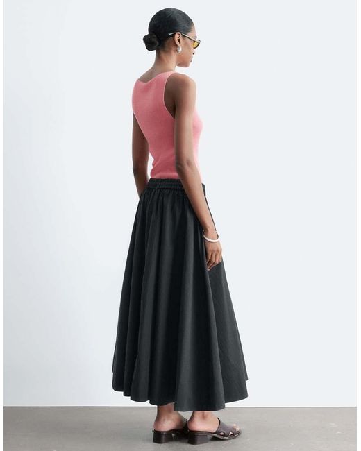& Other Stories White Full Circle Maxi Skirt
