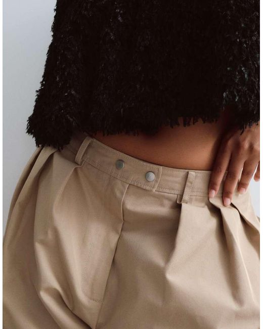 ARRANGE Brown Curve Wylder Tailored High Waist Wide Leg Trouser