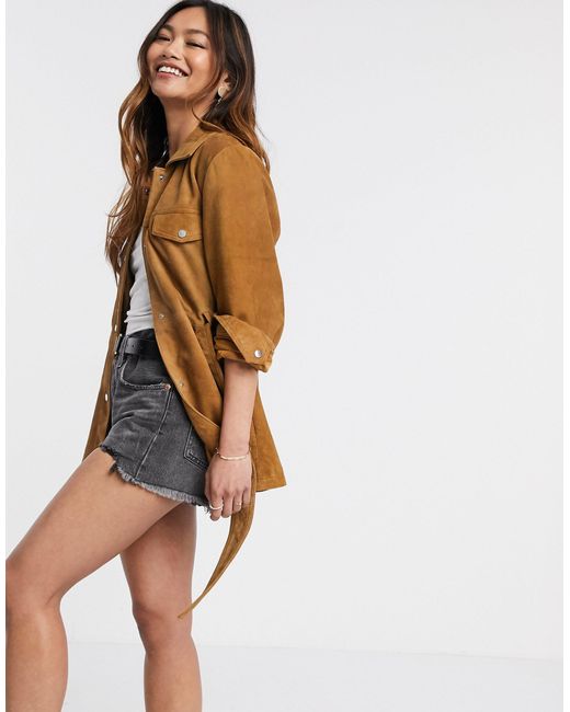 Camisa cuero stradivarius hotsell
