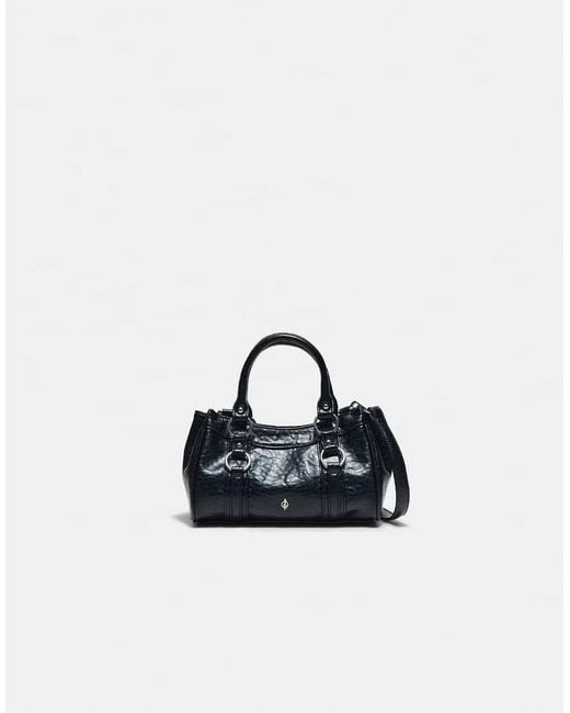 Piccola Borsa Bowling Nera di Stradivarius in Blue