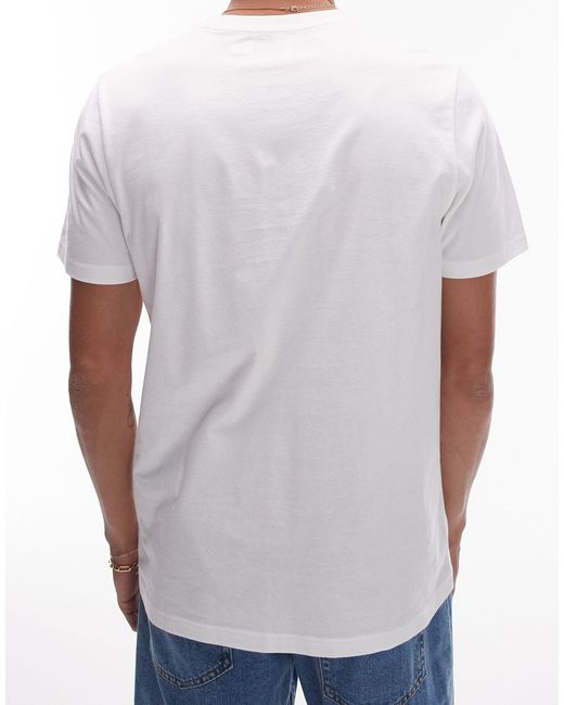 Confezione da 7 t-shirt classiche nera, grigio mélange e bianca di Topman in Gray da Uomo