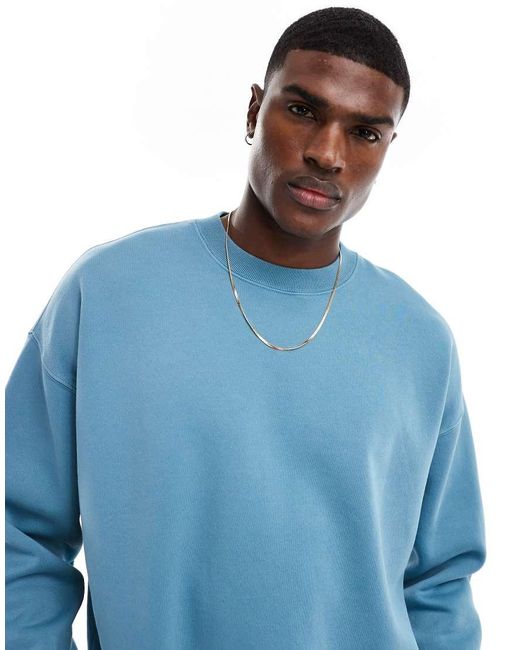 Abercrombie & Fitch Blue Essential Sundrenched Sweatshirt for men