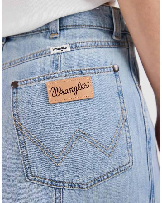 Wrangler Blue Pleated Maxi Skirt