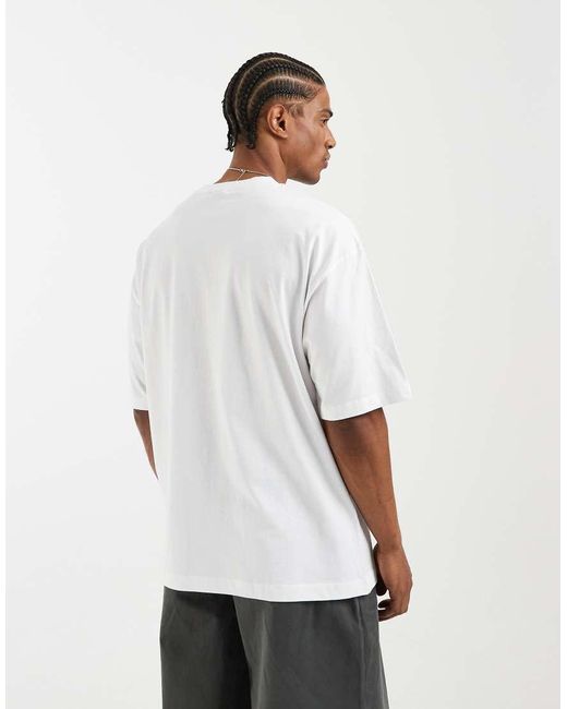 ASOS White Oversized Tee With The Simpsons Print for men