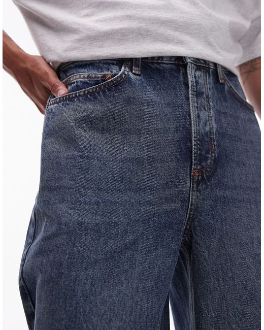 Topman – weite jeans in Blue für Herren