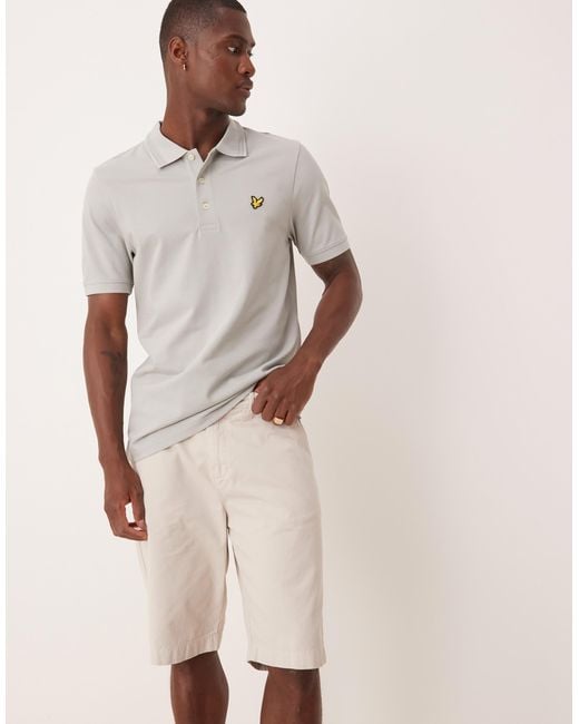 Lyle & Scott – chino-shorts in Natural für Herren