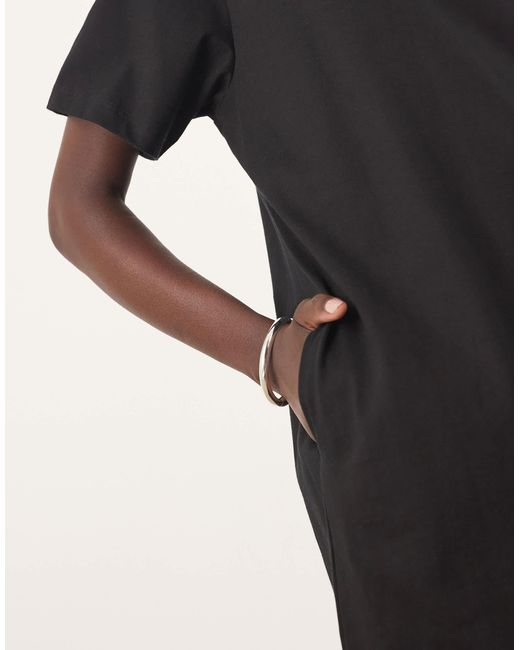 ARRANGE Black – midi-t-shirt-kleid aus hochwertigem, schwerem material