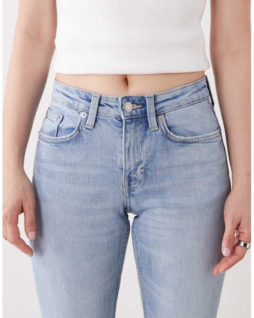 Weekday Blue Tension Slim Fit Bootcut Jeans