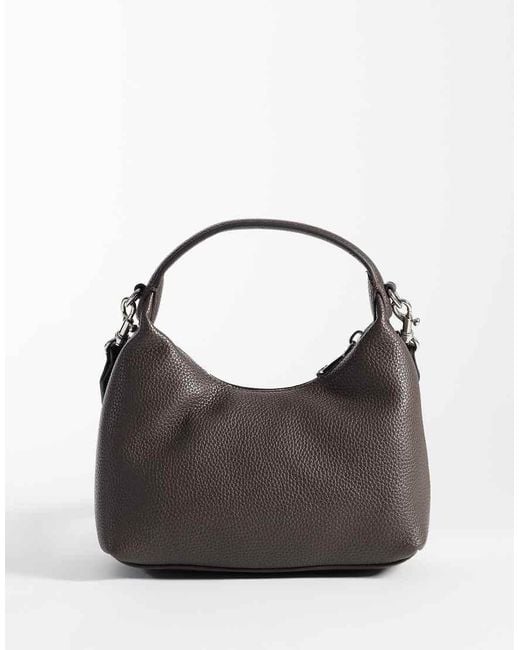Calvin Klein Black Shoulder Bag With Canvas Cross-Body Strap