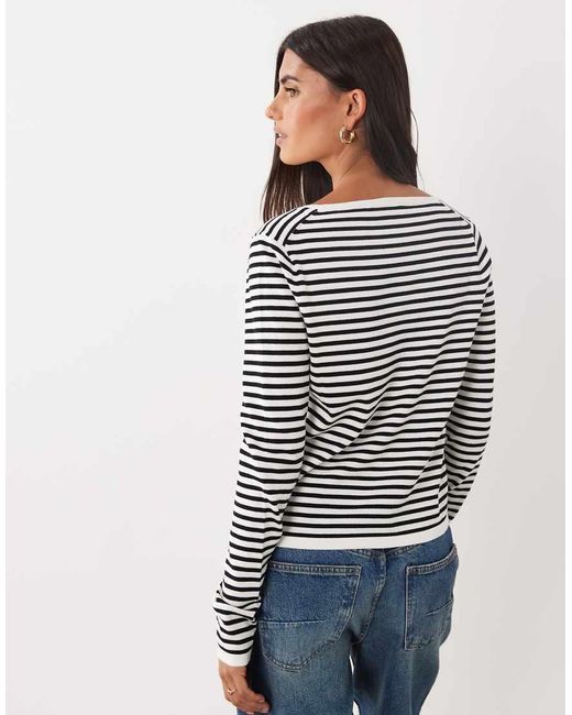 Mango Blue Lightweight Knit Top