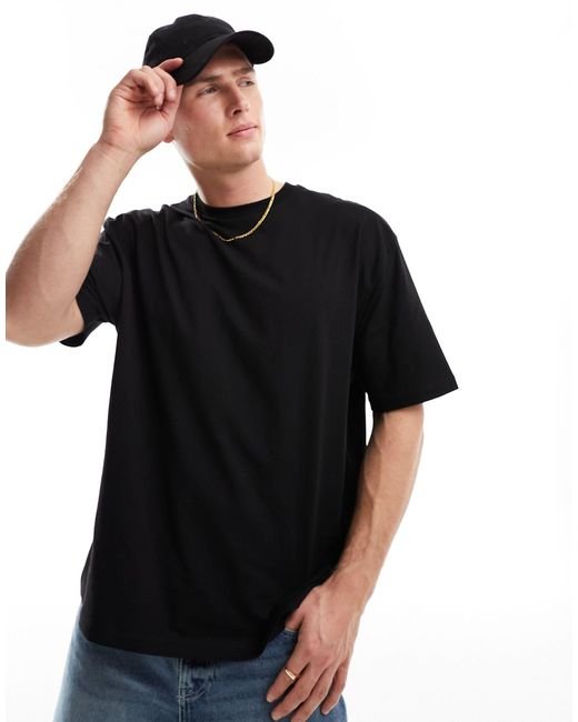 ASOS Black Oversized T-shirt for men