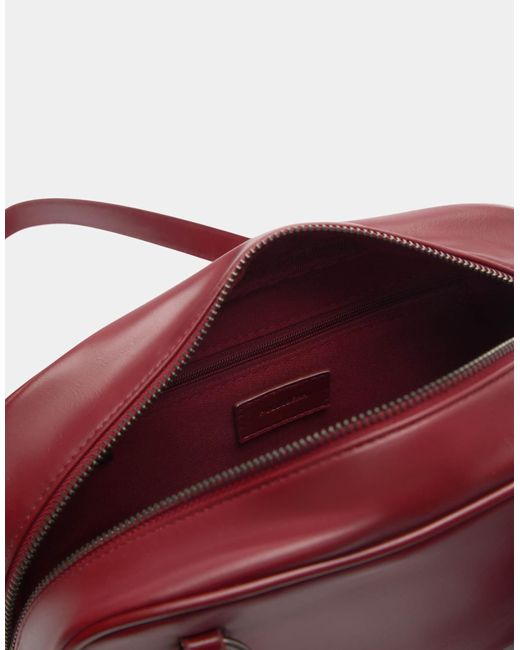 Pull&Bear Red – verzierte schultertasche mit muster