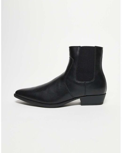 ASOS Blue Chelsea Boots for men