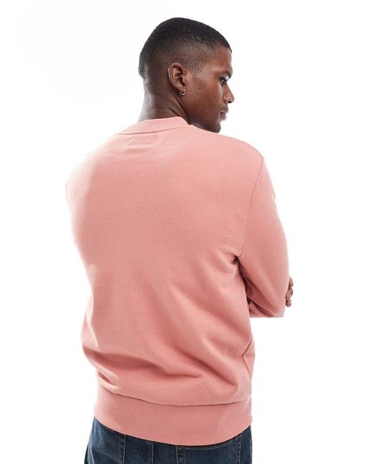 Felpa Girocollo di Fred Perry in Pink da Uomo