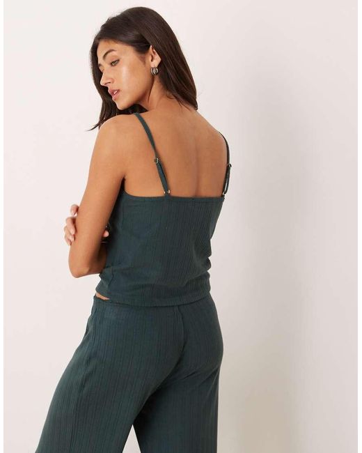 Abercrombie & Fitch Blue Pointelle Pyjama Cami Co-ord