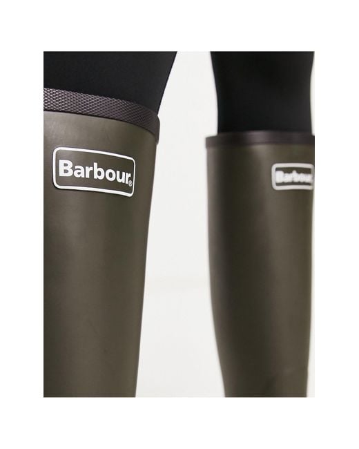 Barbour Abbey - Hoge Regenlaars Met Logo in het Black