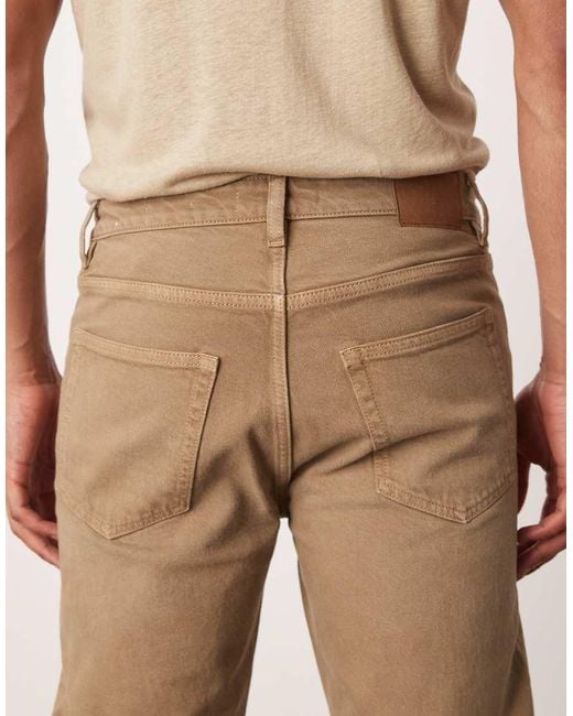 Mango Natural Benc Barrel Leg Jeans for men