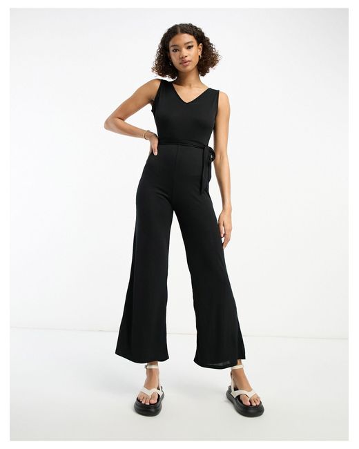 River Island Strappy Jumpsuit in White | Lyst