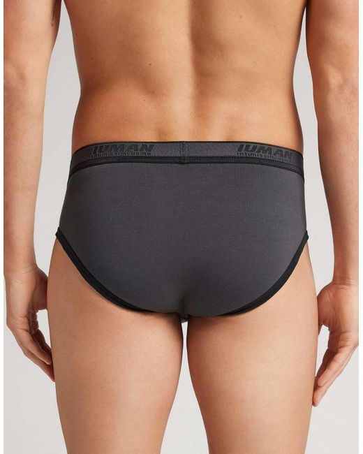 Intimissimi Blue Superior Cotton Briefs With Logo for men