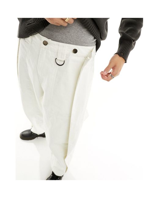 Pantalon bouffant - écru Reclaimed (vintage) pour homme en coloris Black