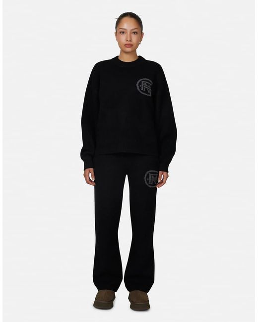 Good For Nothing Black Relaxed Knitted Sweatshirt