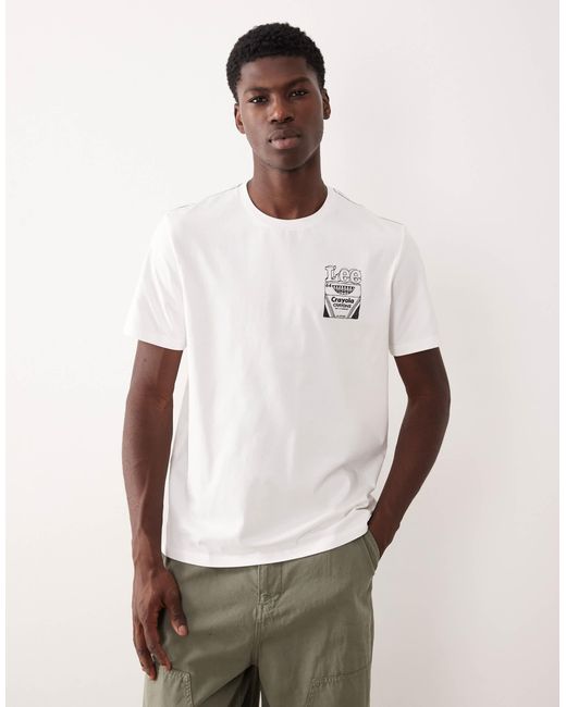 Lee Jeans White X Crayola Unisex Back Print T-shirt