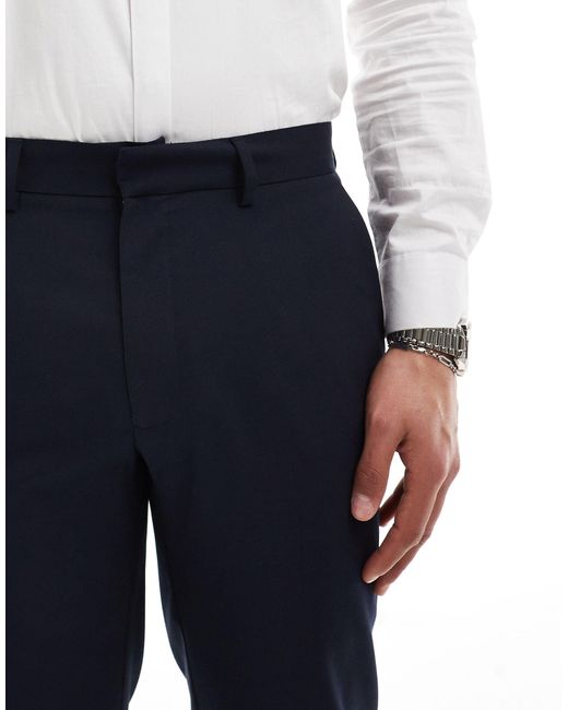 ASOS Blue Slim Suit Trousers for men
