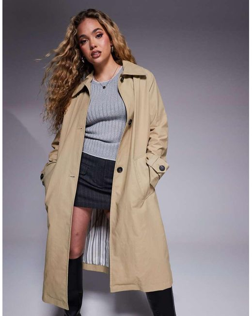 River Island Blue Trench Coat