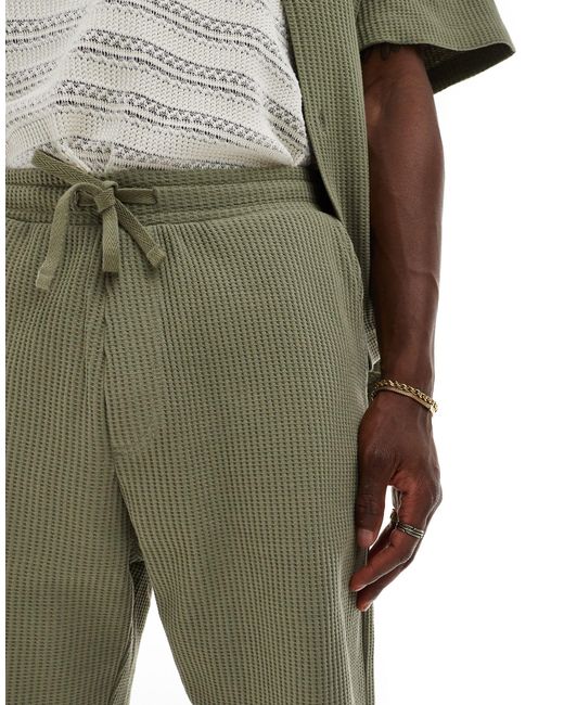 Pantalones cortos caquis SELECTED de hombre de color Green