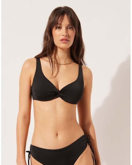 Calzedonia Black Balconette Bikini Top Indonesia