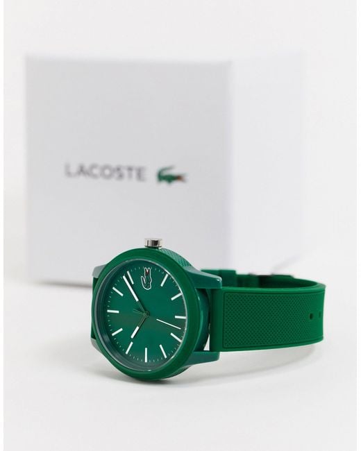 Lacoste Green 12.12 Silicone Watch for men