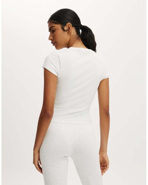 Cotton On White Dreamy Soft Baby Tee