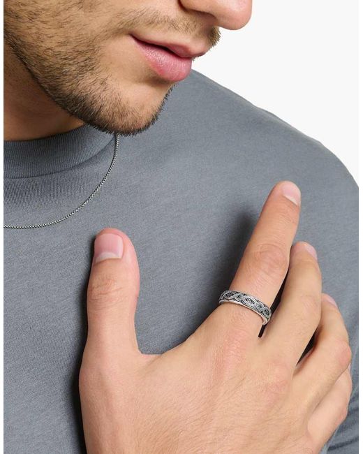 Thomas Sabo Metallic Patterned Chunky Band Ring
