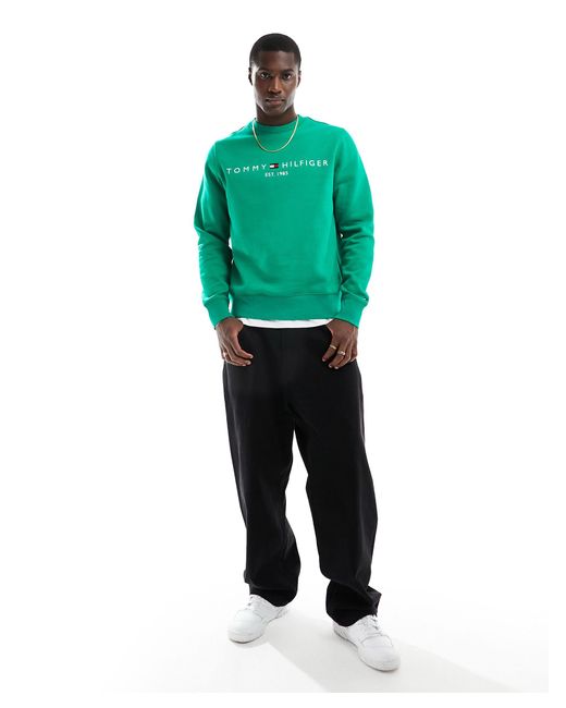 Tommy Hilfiger – sweatshirt in Green für Herren