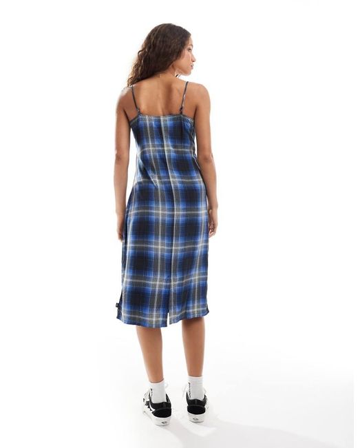 Vans Blue Camden Check Slip Dress