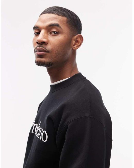 No Problemo Black Logo Sweatshirt Co-Ord for men