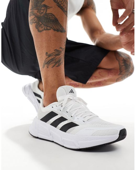 Adidas Originals White Adidas Running Questar 2 Trainers for men