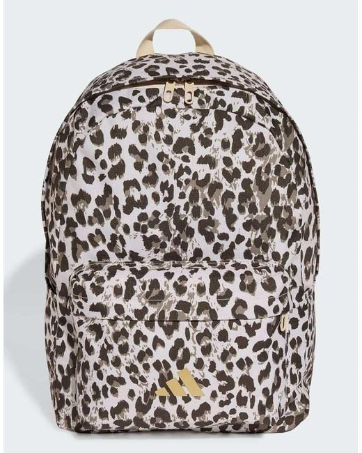 Adidas Originals Gray Leo Graphic Backpack