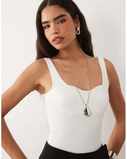 ASOS Natural Polyamide Sculpting Bodysuit