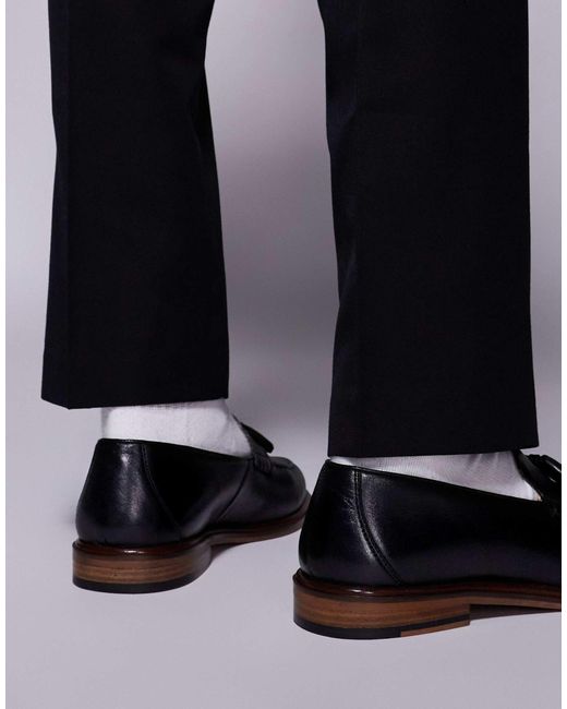 Walk London – putney – leder-loafer in Black für Herren