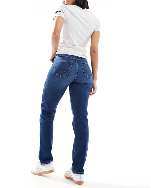 Wrangler Blue Straight Fit Jeans