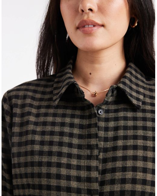ASOS Black Cinched Shirt