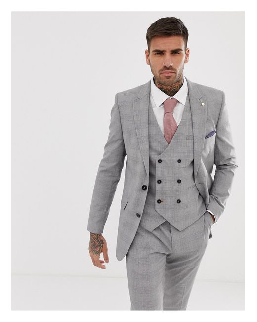 Burton Natural Skinny Fit Suit Jacket for men