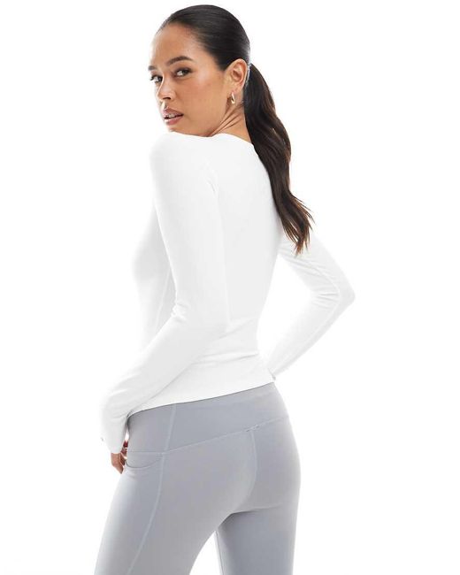 agon® White Long Sleeve Top